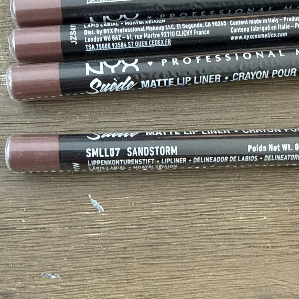 NYX Professional Makeup Suede Matte Lip Liner SMLL07 - Sandstorm NEW SEALED 5 Pk